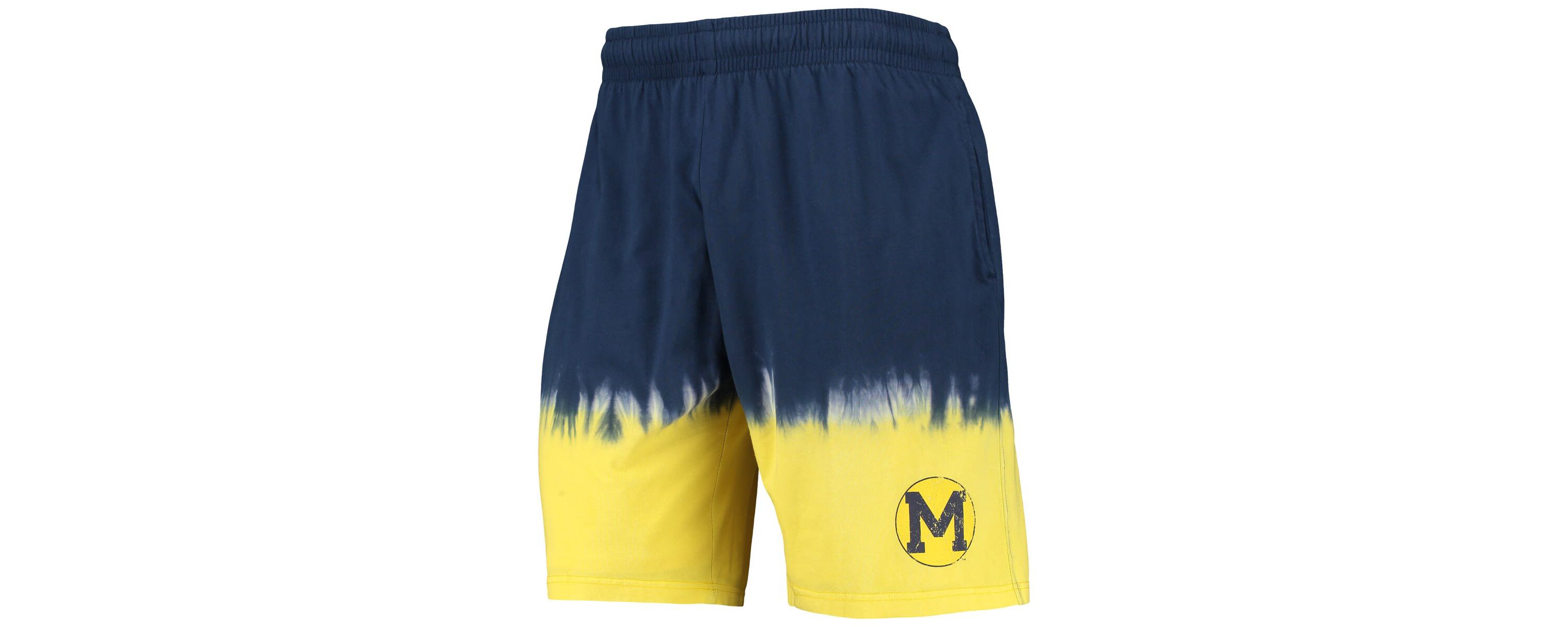 NCAA Navy/Gold Michigan Wolverines Tie-Dye Shorts