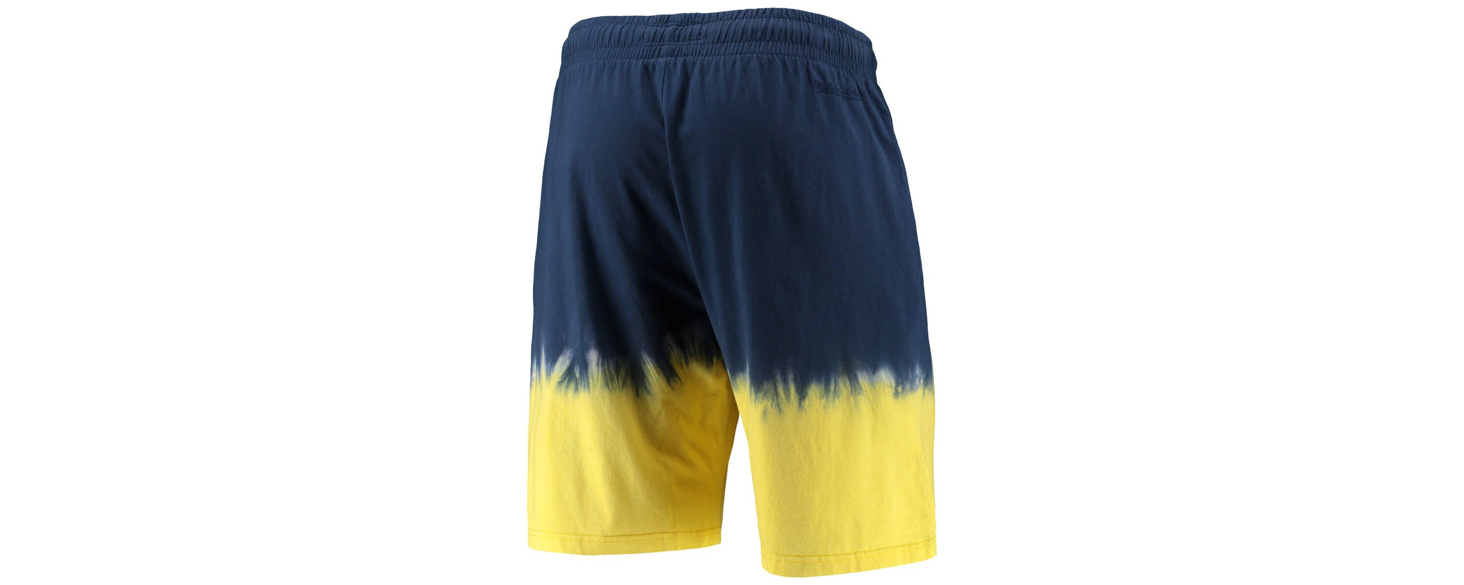 NCAA Navy/Gold Michigan Wolverines Tie-Dye Shorts