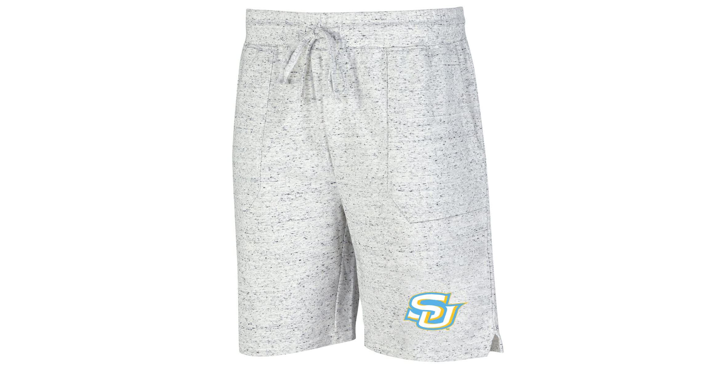 NCAA White/Charcoal Southern University Jaguars Throttle Knit Jam Shorts