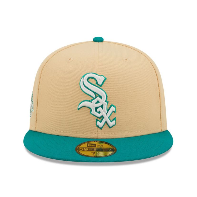 Chicago White Sox MLB Natural/Teal Chicago Sox Mango Forest 59FIFTY fitted hat