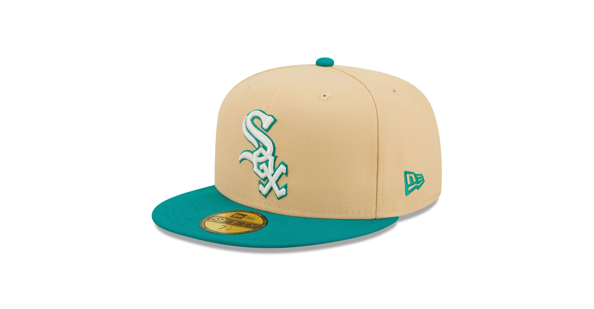 Chicago White Sox MLB Natural/Teal Chicago Sox Mango Forest 59FIFTY fitted hat