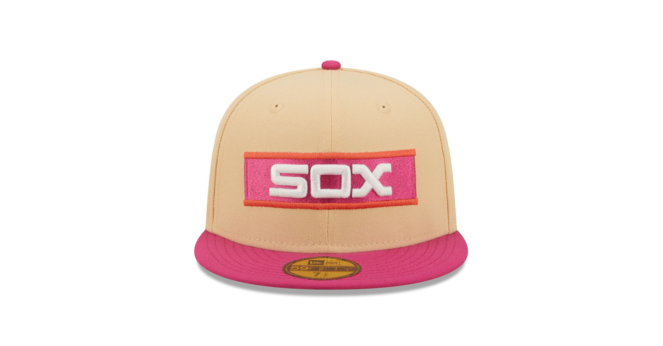 Chicago White Sox MLB Orange/Pink Chicago Sox 1933 MLB All-Star Game 50th Anniversary Mango Passion 59FIFTY Fitted Hat