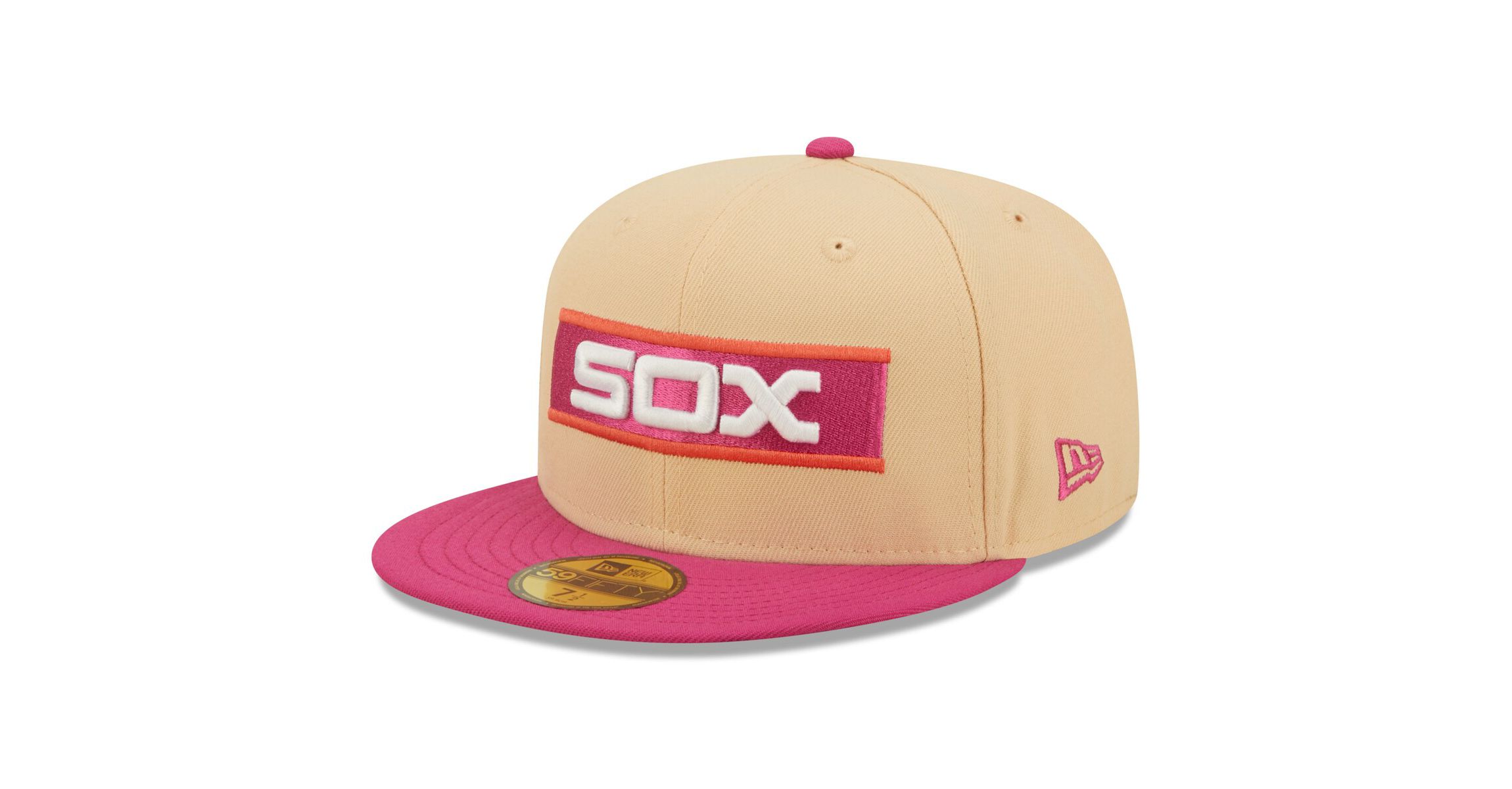 Chicago White Sox MLB Orange/Pink Chicago Sox 1933 MLB All-Star Game 50th Anniversary Mango Passion 59FIFTY Fitted Hat