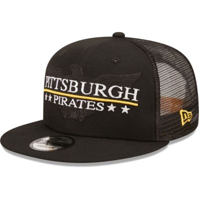 MLB Pittsburgh Pirates Patriot Trucker 9FIFTY Snapback Hat