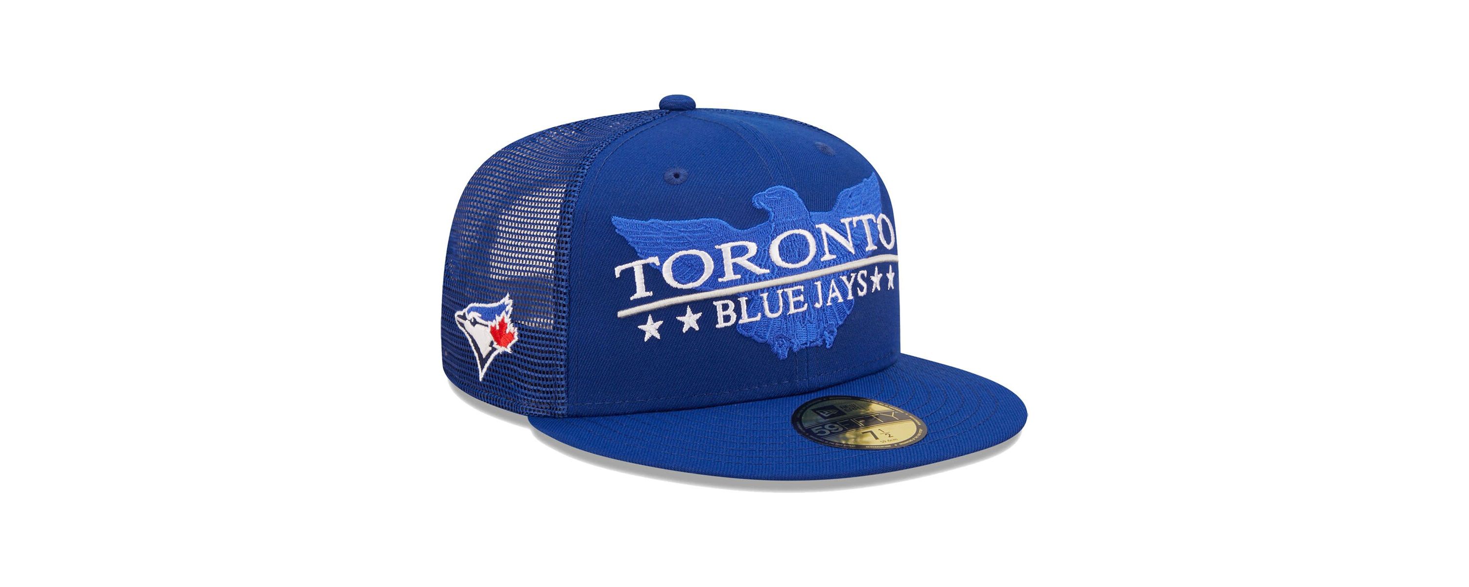 Toronto Blue Jays MLB Toronto Jays Patriot Trucker 9FIFTY Snapback Hat