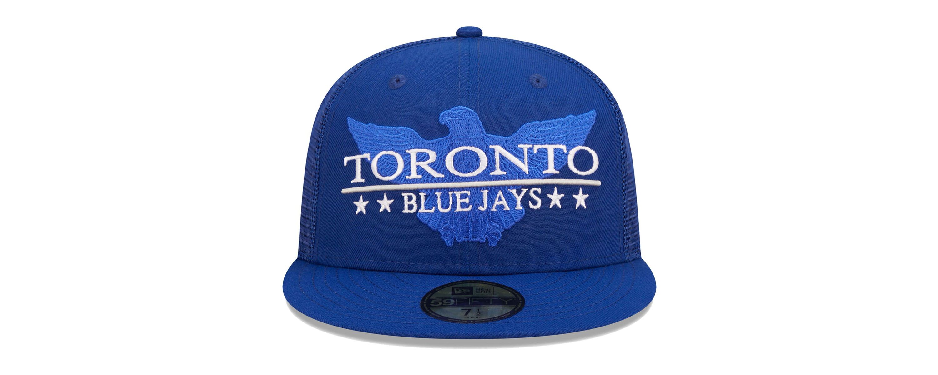 Toronto Blue Jays MLB Toronto Jays Patriot Trucker 9FIFTY Snapback Hat