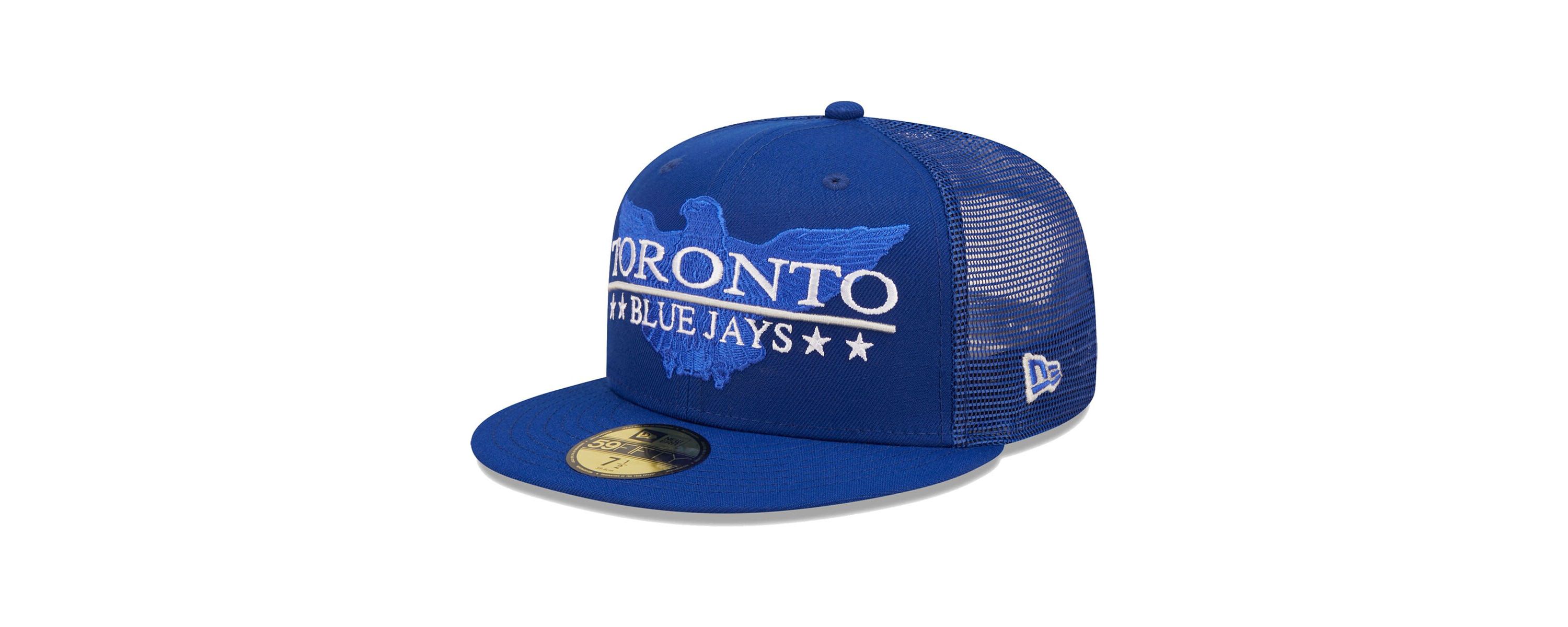 Toronto Blue Jays MLB Toronto Jays Patriot Trucker 9FIFTY Snapback Hat