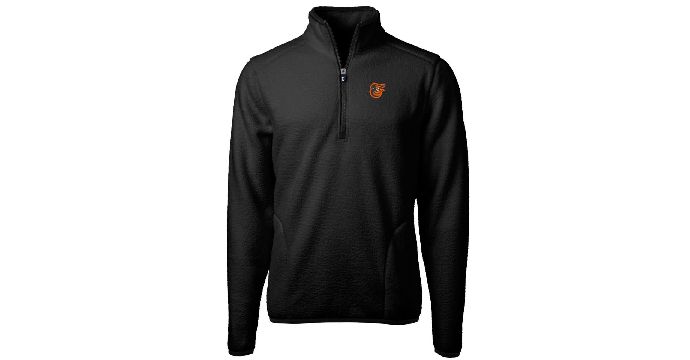 MLB Baltimore Orioles Big & Tall Cascade Eco Sherpa Fleece Quarter-Zip Pullover Jacket