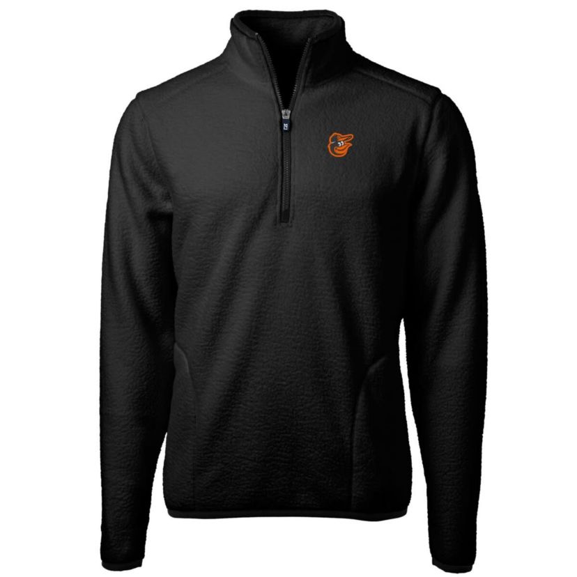 MLB Baltimore Orioles Big & Tall Cascade Eco Sherpa Fleece Quarter-Zip Pullover Jacket