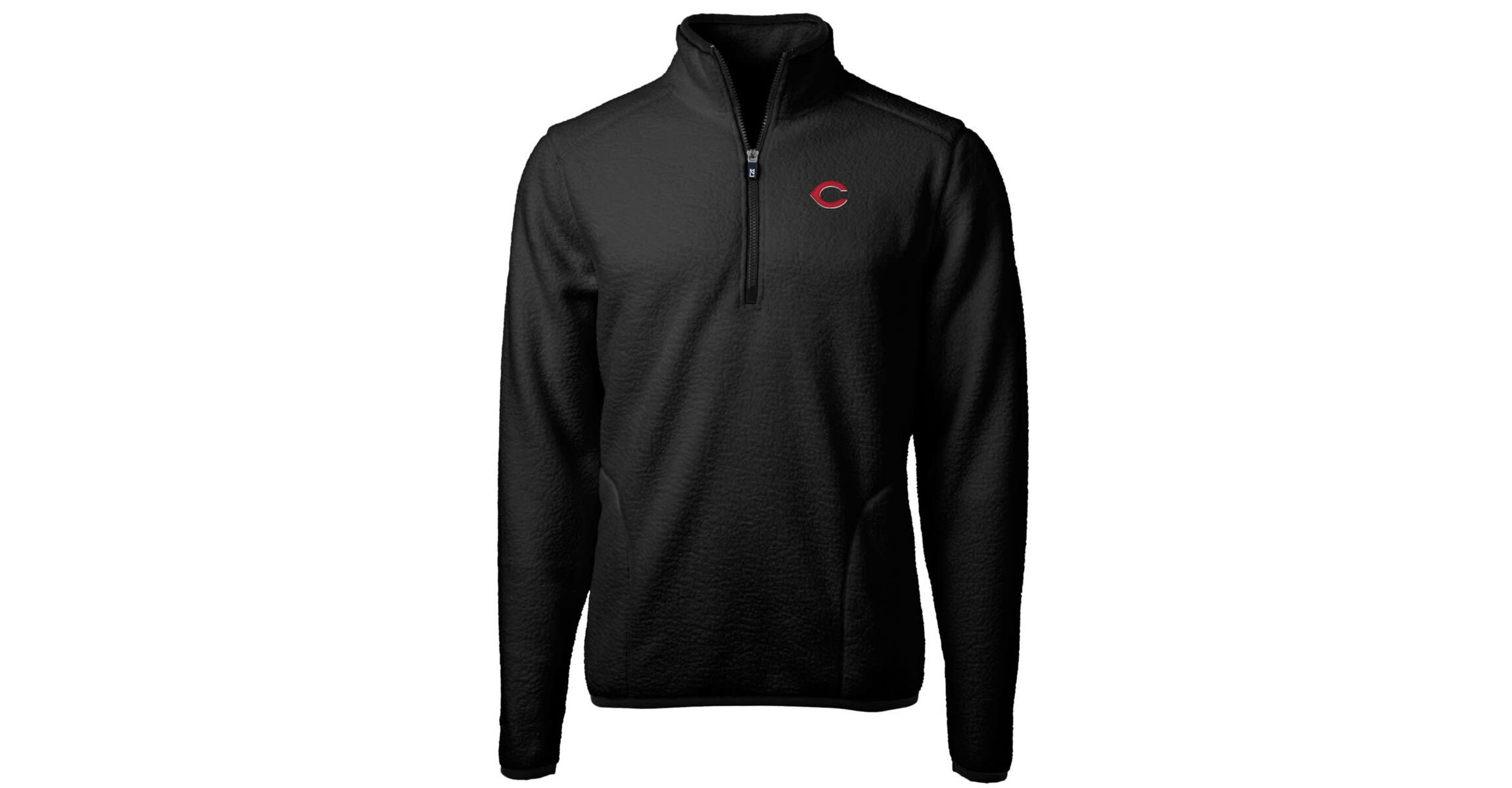 MLB Cincinnati Reds Big & Tall Cascade Eco Sherpa Fleece Quarter-Zip Pullover Jacket