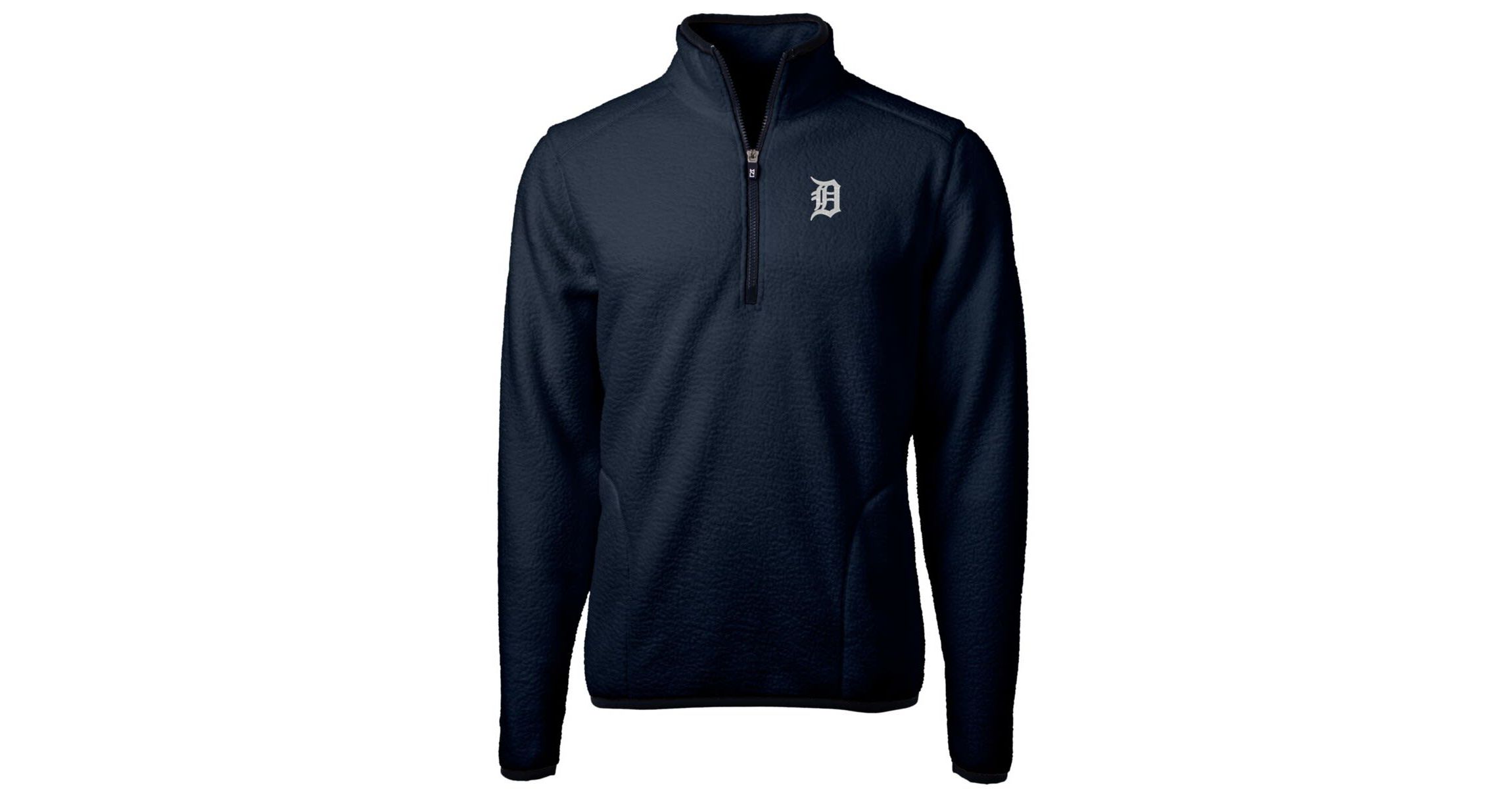 MLB Detroit Tigers Big & Tall Cascade Eco Sherpa Fleece Quarter-Zip Pullover Jacket