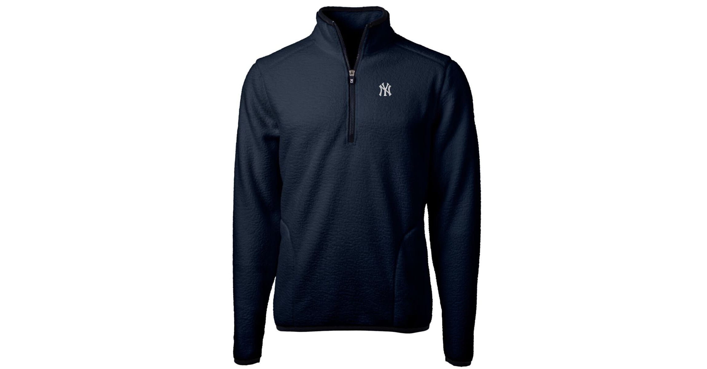 MLB New York Yankees Big & Tall Cascade Eco Sherpa Fleece Quarter-Zip Pullover Jacket