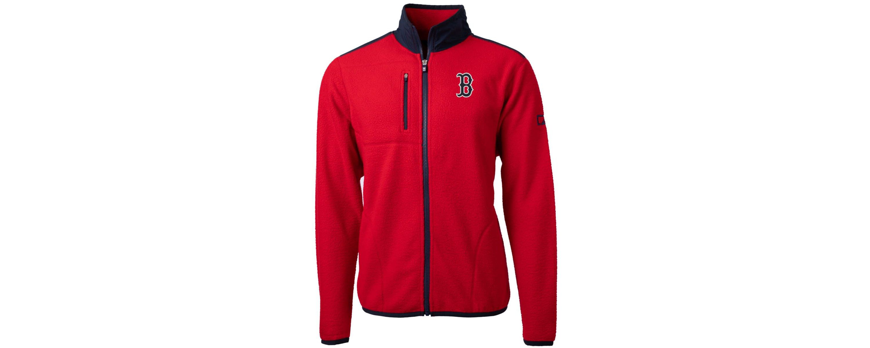 Boston Red Sox MLB Boston Sox Big & Tall Cascade Eco Sherpa Fleece Full-Zip Jacket