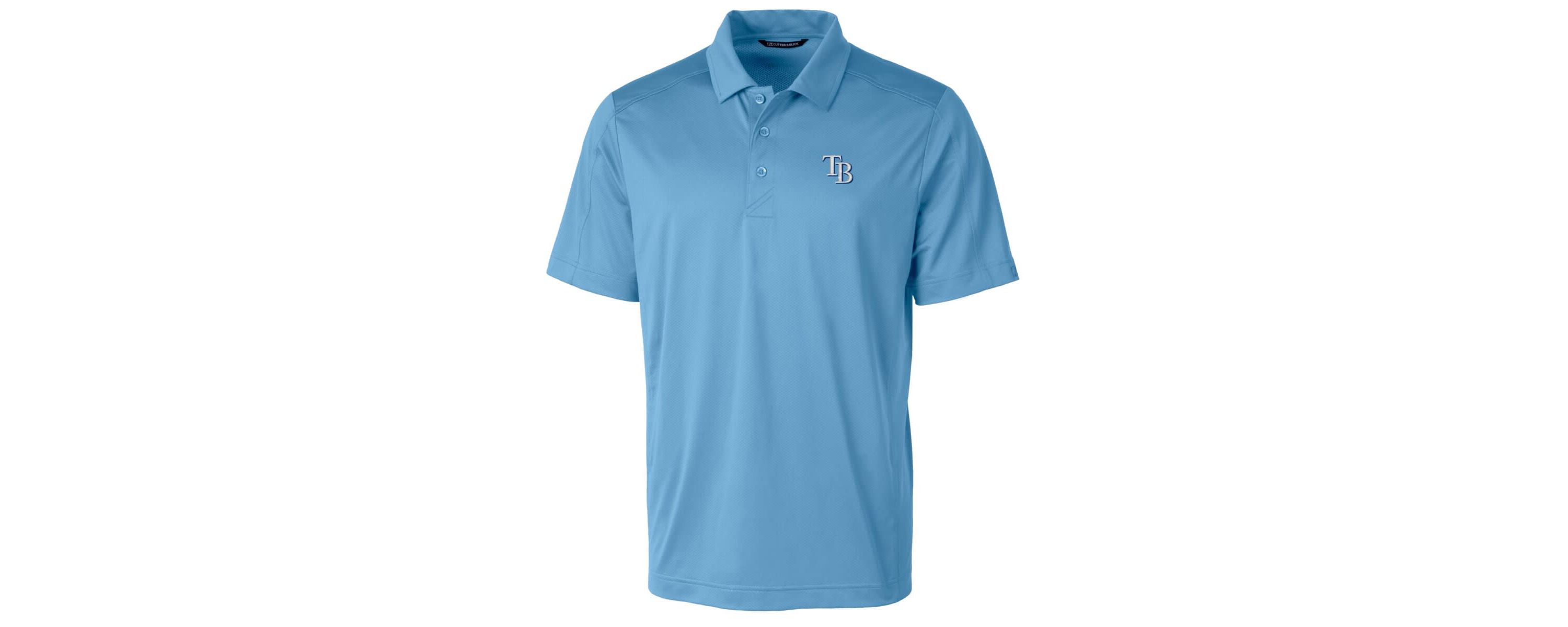 MLB Light Tampa Bay Rays Big & Tall Prospect Textured Stretch Polo