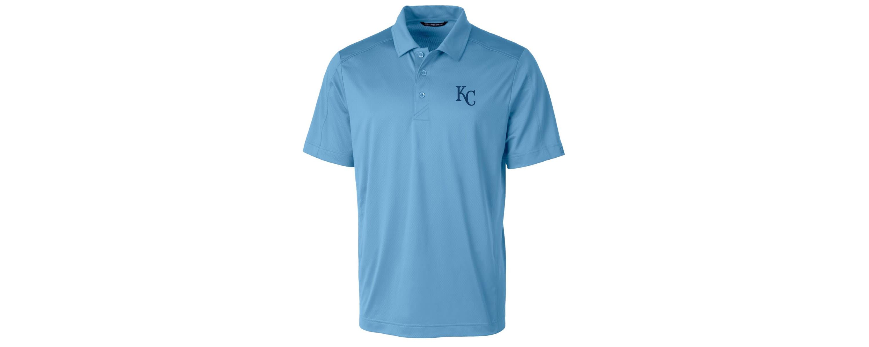 MLB Light Kansas City Royals Big & Tall Prospect Textured Stretch Polo