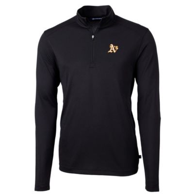 MLB Oakland Athletics Big & Tall Virtue Eco Pique Quarter-Zip Pullover Jacket