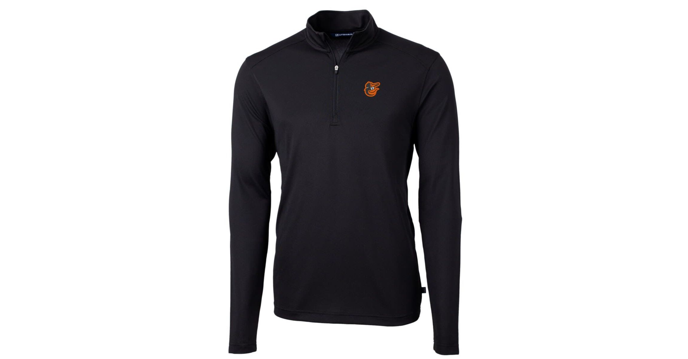 MLB Baltimore Orioles Big & Tall Virtue Eco Pique Quarter-Zip Pullover Jacket