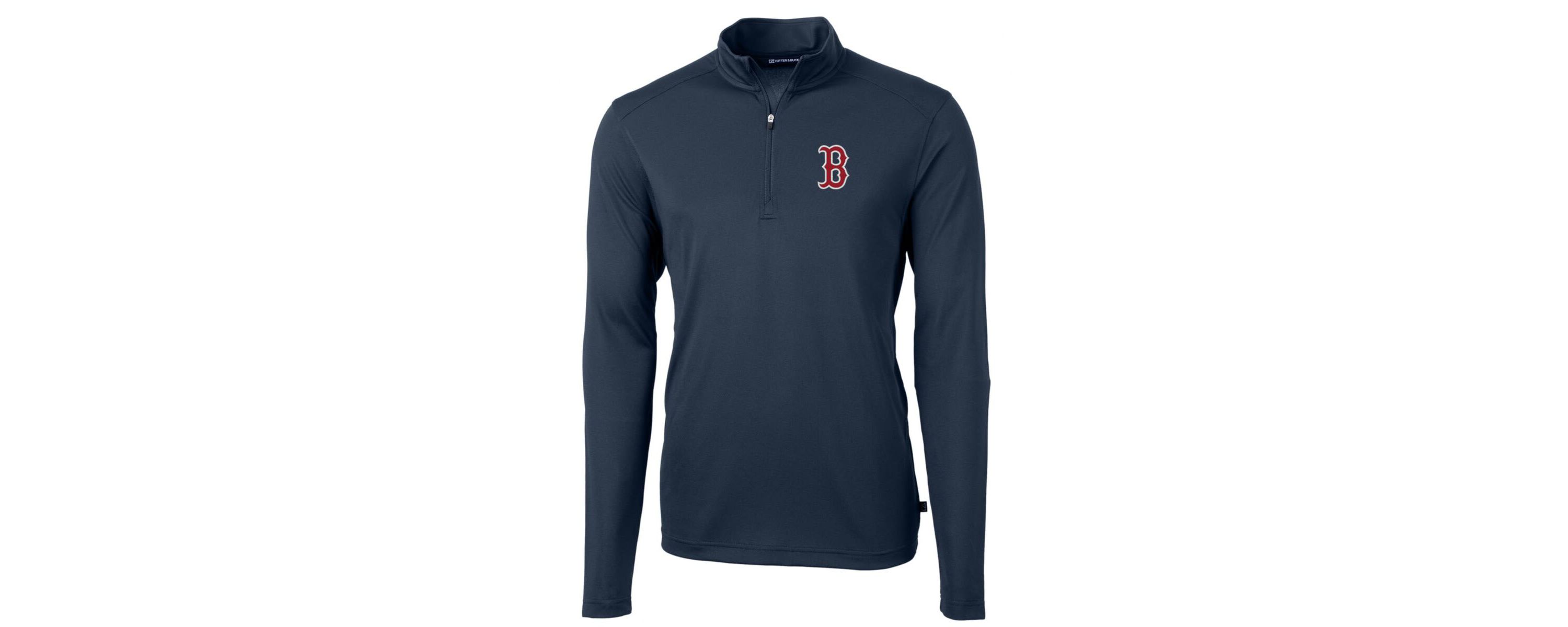 Boston Red Sox MLB Boston Sox Big & Tall Virtue Eco Pique Quarter-Zip Pullover Jacket