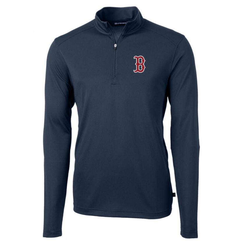 Boston Red Sox MLB Boston Sox Big & Tall Virtue Eco Pique Quarter-Zip Pullover Jacket