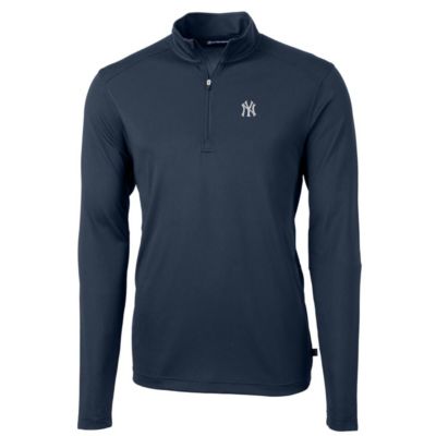 MLB New York Yankees Big & Tall Virtue Eco Pique Quarter-Zip Pullover Jacket