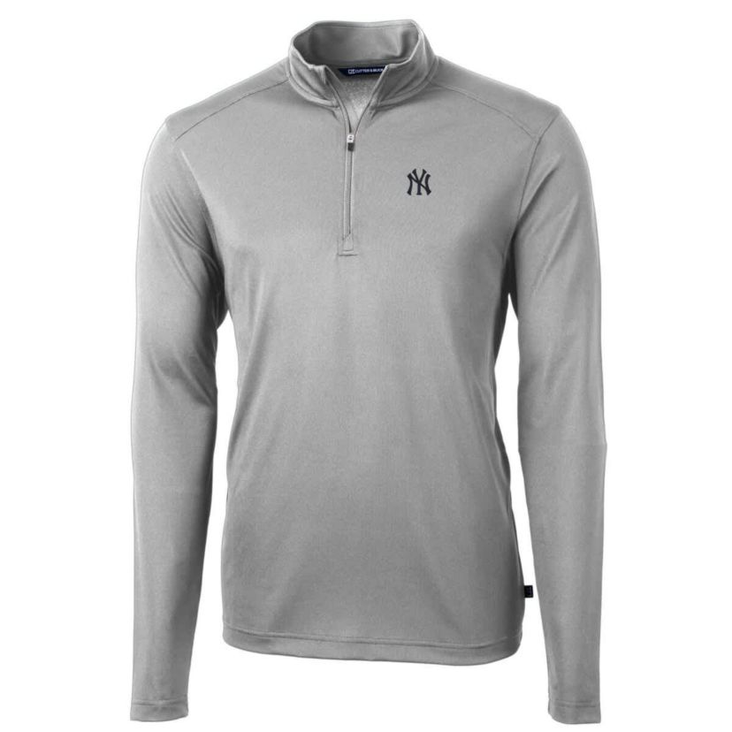 MLB New York Yankees Big & Tall Virtue Eco Pique Quarter-Zip Pullover Jacket