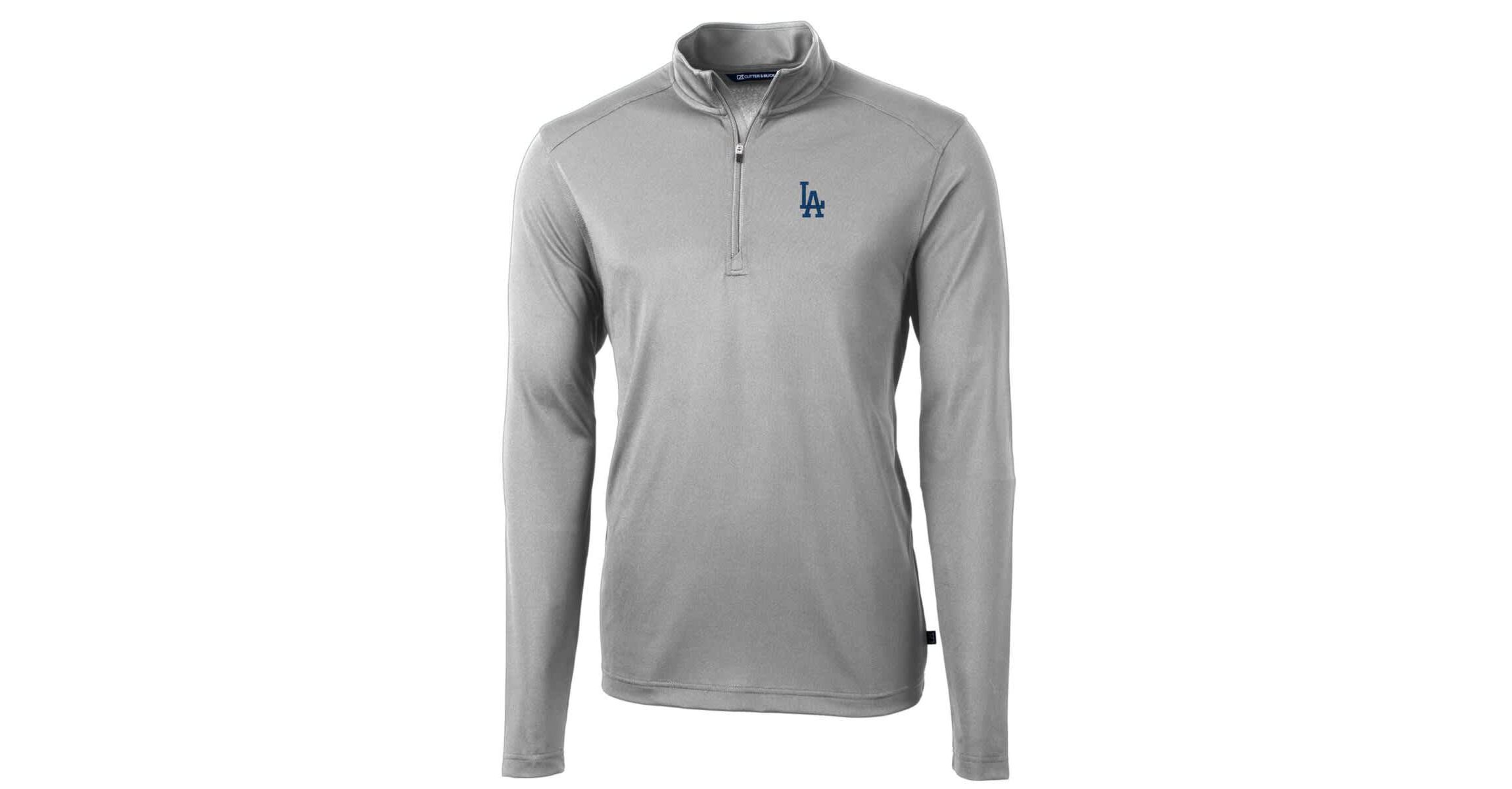 MLB Los Angeles Dodgers Big & Tall Virtue Eco Pique Quarter-Zip Pullover Jacket