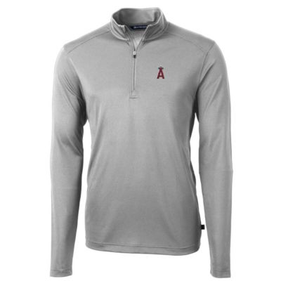 MLB Los Angeles Angels Big & Tall Virtue Eco Pique Quarter-Zip Pullover Jacket