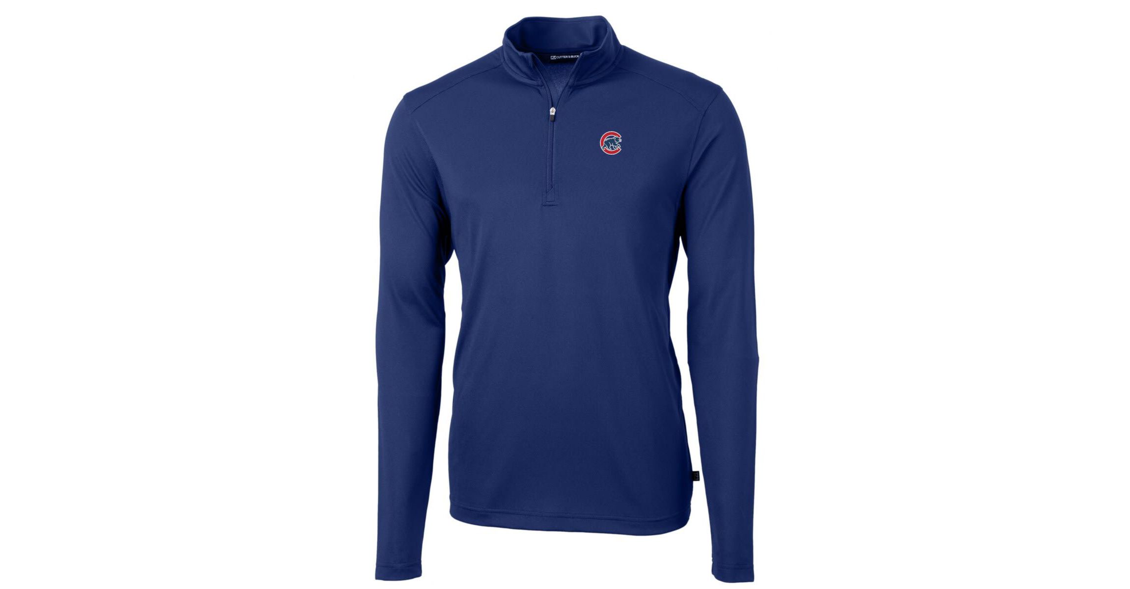 MLB Chicago Cubs Big & Tall Virtue Eco Pique Quarter-Zip Pullover Jacket