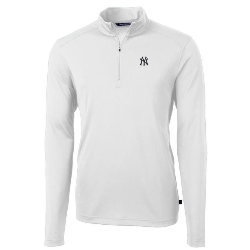 MLB New York Yankees Big & Tall Virtue Eco Pique Quarter-Zip Pullover Jacket