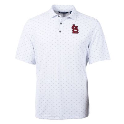 MLB St. Louis Cardinals Big & Tall Virtue Eco Pique Tile Print Polo