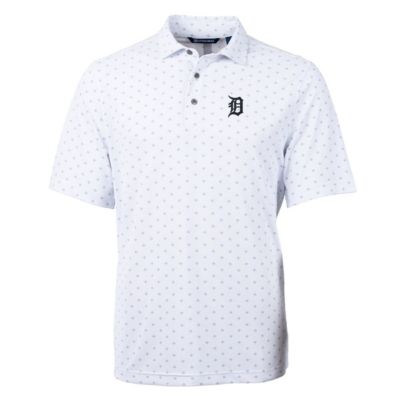 MLB Detroit Tigers Big & Tall Virtue Eco Pique Tile Print Polo