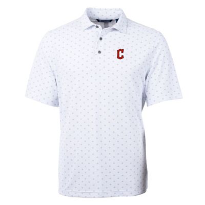 MLB Cleveland Guardians Big & Tall Virtue Eco Pique Tile Print Polo