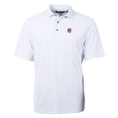 MLB Chicago Cubs Big & Tall Virtue Eco Pique Tile Print Polo