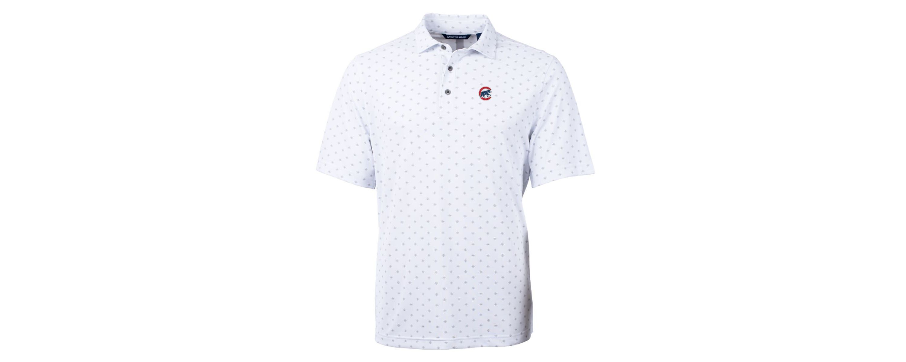 MLB Chicago Cubs Big & Tall Virtue Eco Pique Tile Print Polo