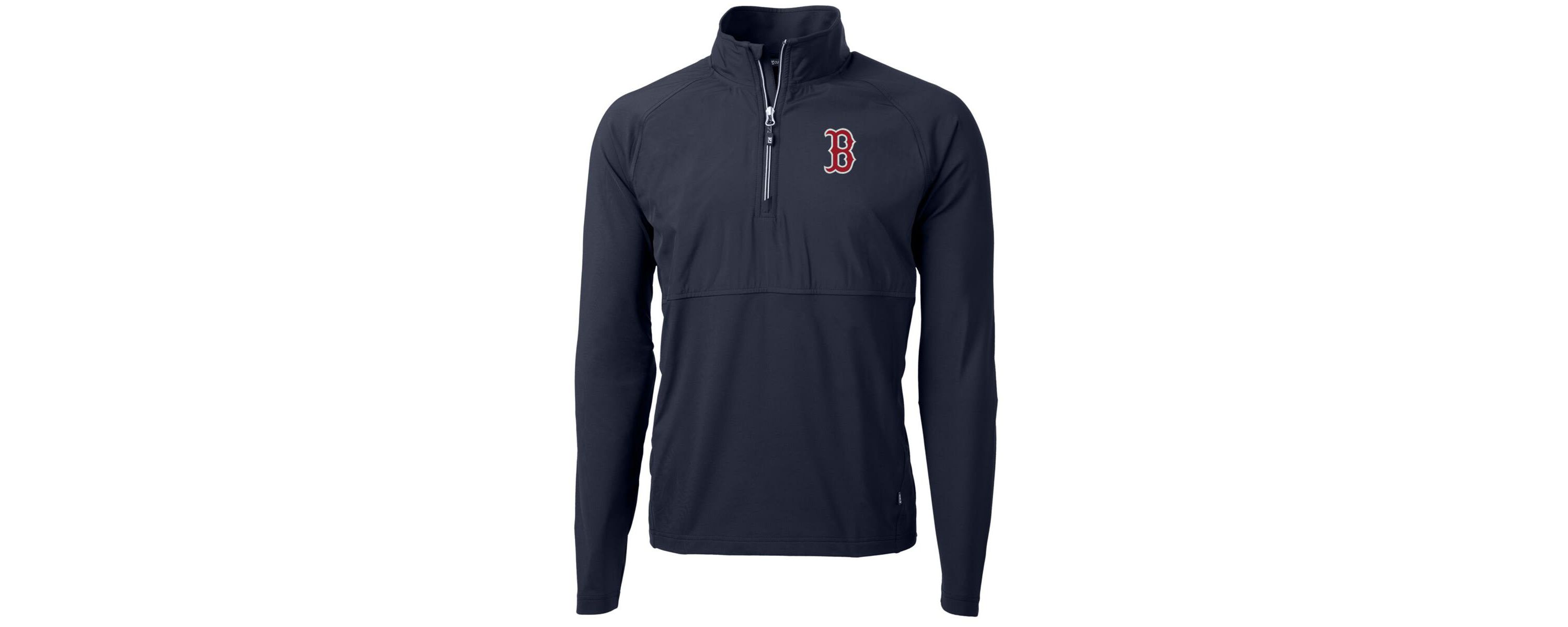 Boston Red Sox MLB Boston Sox Adapt Eco Knit Hybrid Recycled Quarter-Zip Pullover Jacket