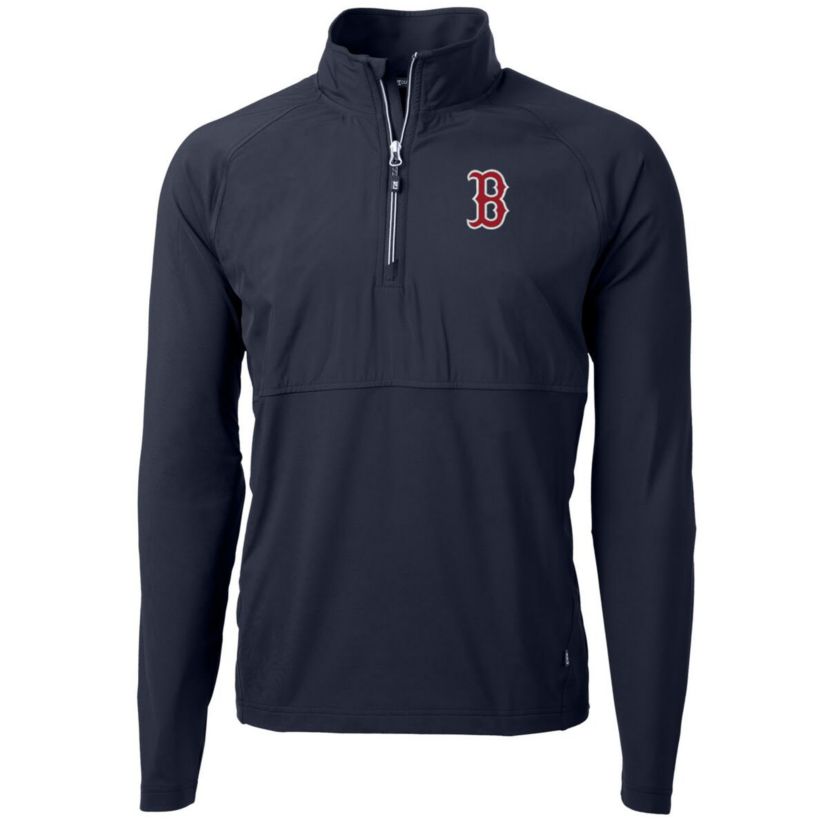 Boston Red Sox MLB Boston Sox Adapt Eco Knit Hybrid Recycled Quarter-Zip Pullover Jacket