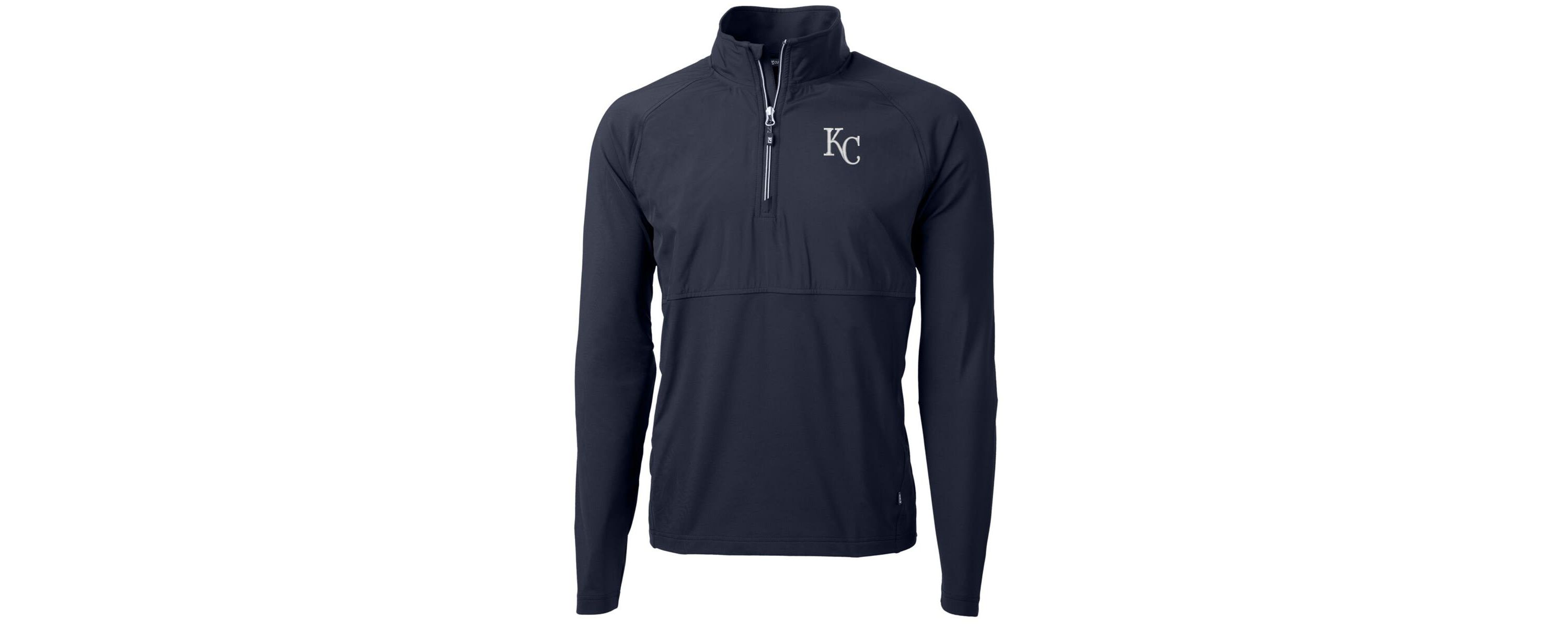 MLB Kansas City Royals Adapt Eco Knit Hybrid Recycled Quarter-Zip Pullover Jacket