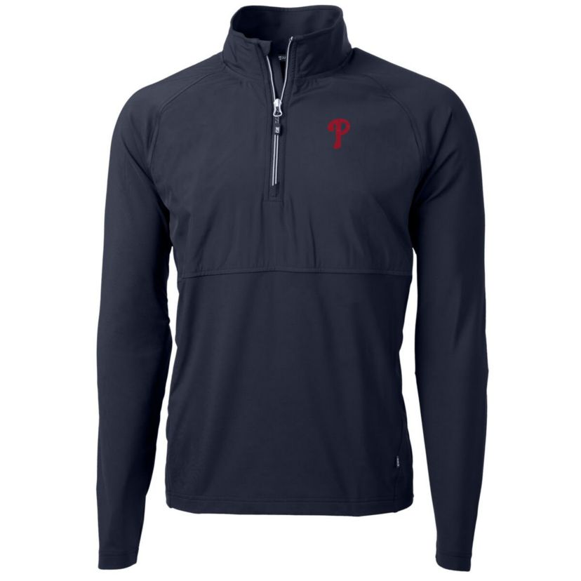 MLB Philadelphia Phillies Adapt Eco Knit Hybrid Recycled Quarter-Zip Pullover Jacket