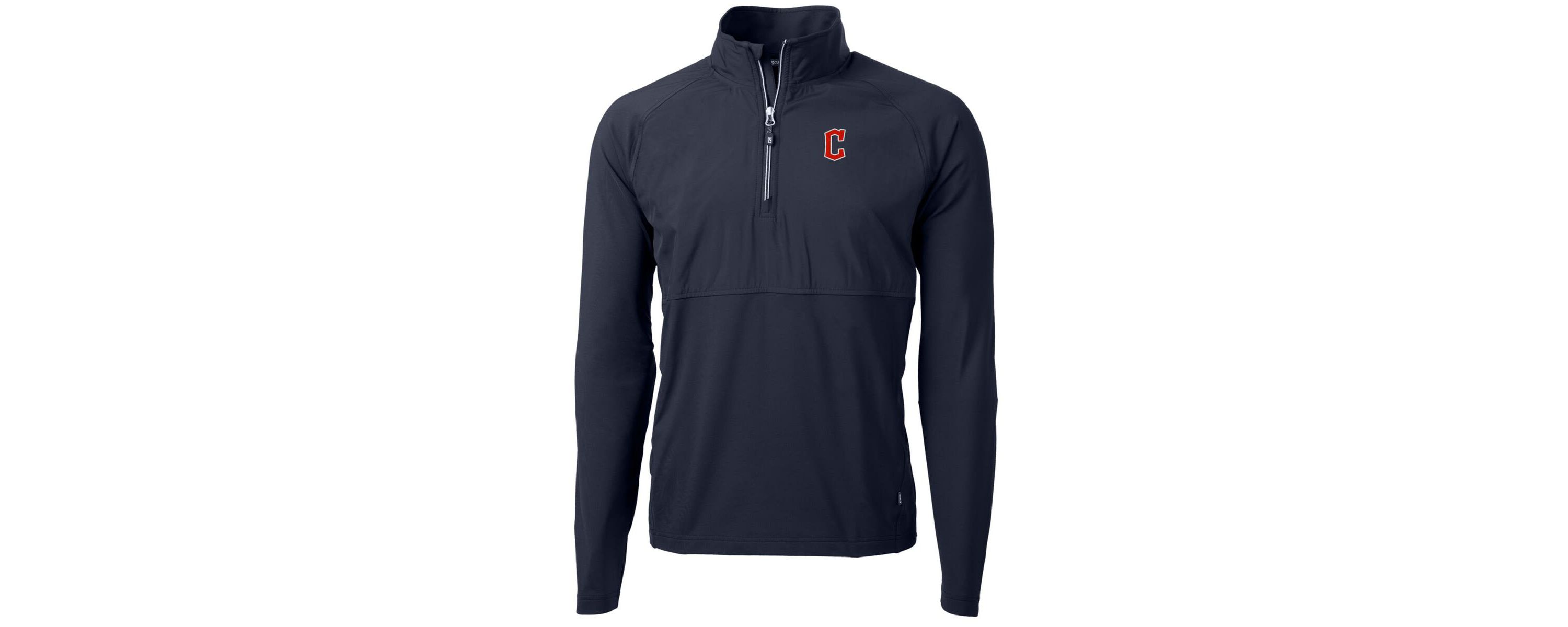 MLB Cleveland Guardians Adapt Eco Knit Hybrid Recycled Quarter-Zip Pullover Jacket