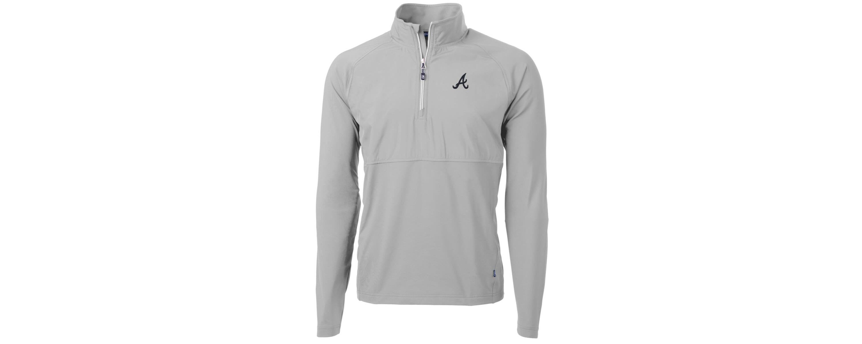 MLB Atlanta Braves Adapt Eco Knit Hybrid Recycled Quarter-Zip Pullover Jacket