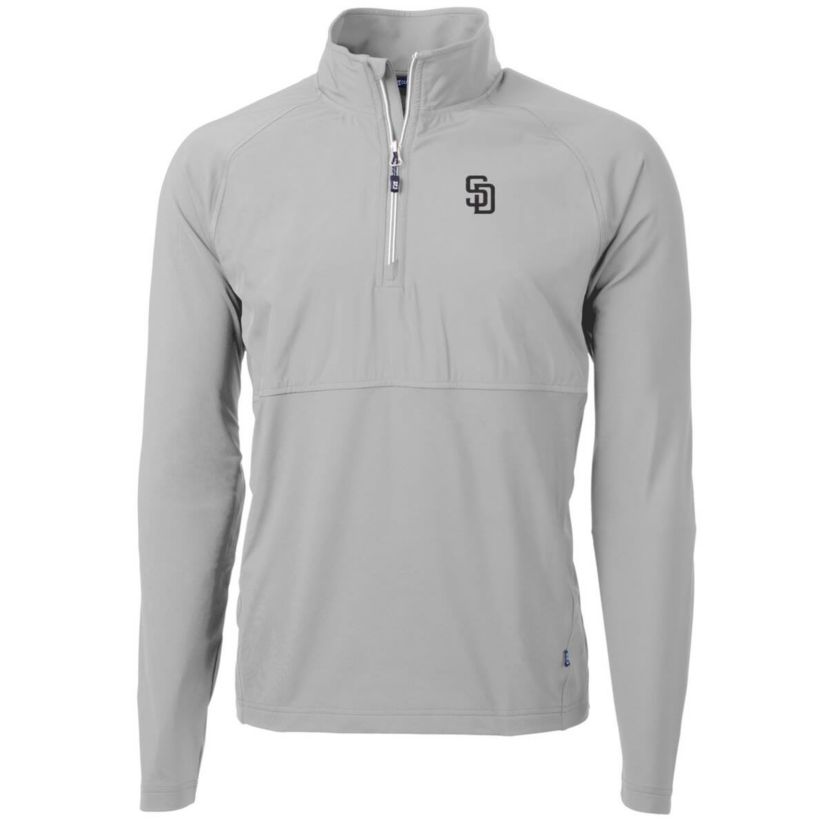 MLB San Diego Padres Adapt Eco Knit Hybrid Recycled Quarter-Zip Pullover Jacket