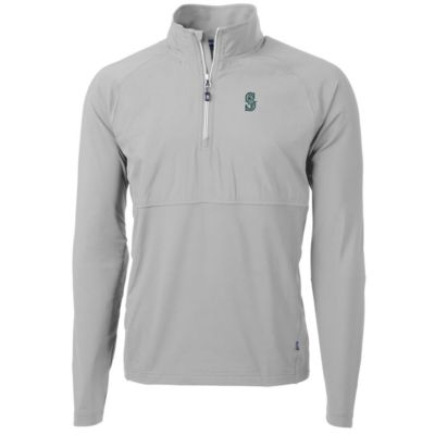 MLB Seattle Mariners Adapt Eco Knit Hybrid Recycled Quarter-Zip Pullover Jacket