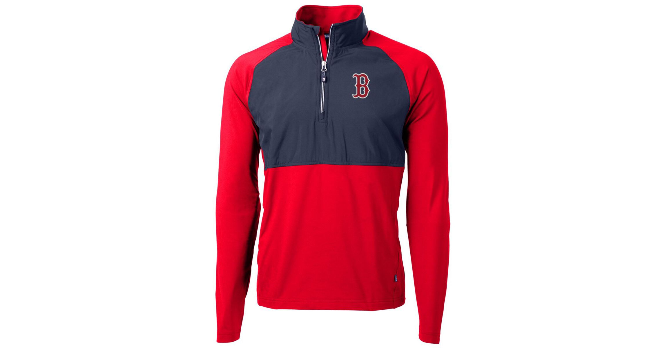 Boston Red Sox MLB Boston Sox Adapt Eco Knit Hybrid Recycled Quarter-Zip Pullover Jacket