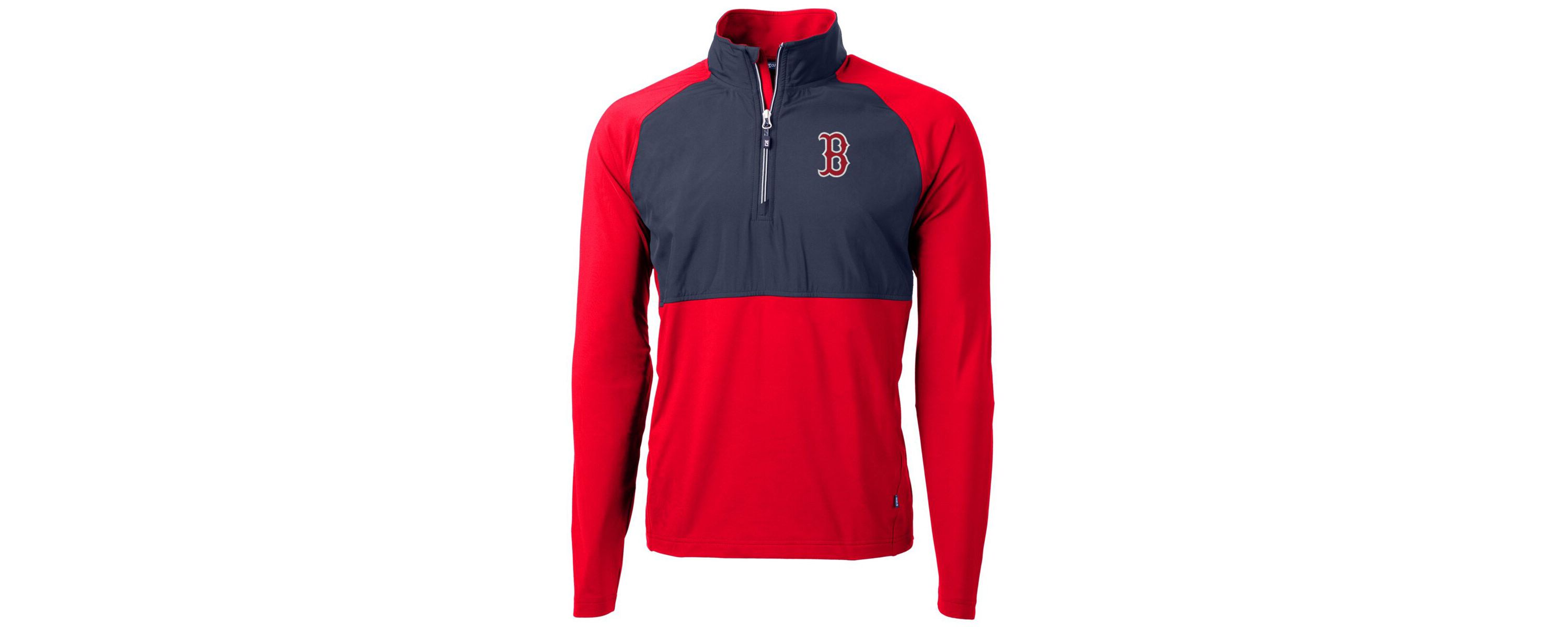 Boston Red Sox MLB Boston Sox Adapt Eco Knit Hybrid Recycled Quarter-Zip Pullover Jacket