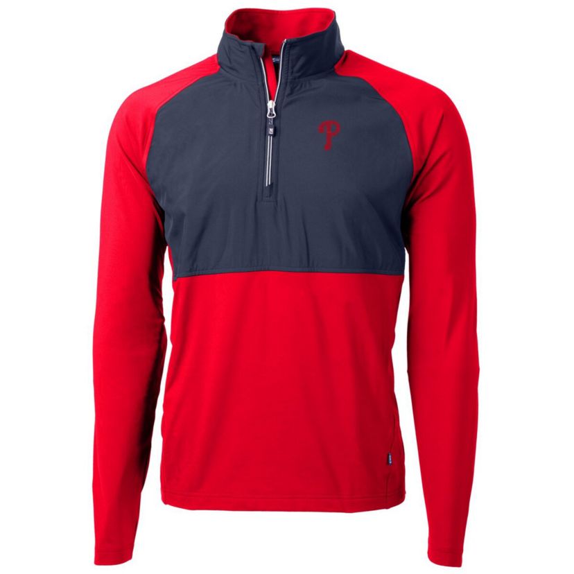MLB Philadelphia Phillies Adapt Eco Knit Hybrid Recycled Quarter-Zip Pullover Jacket