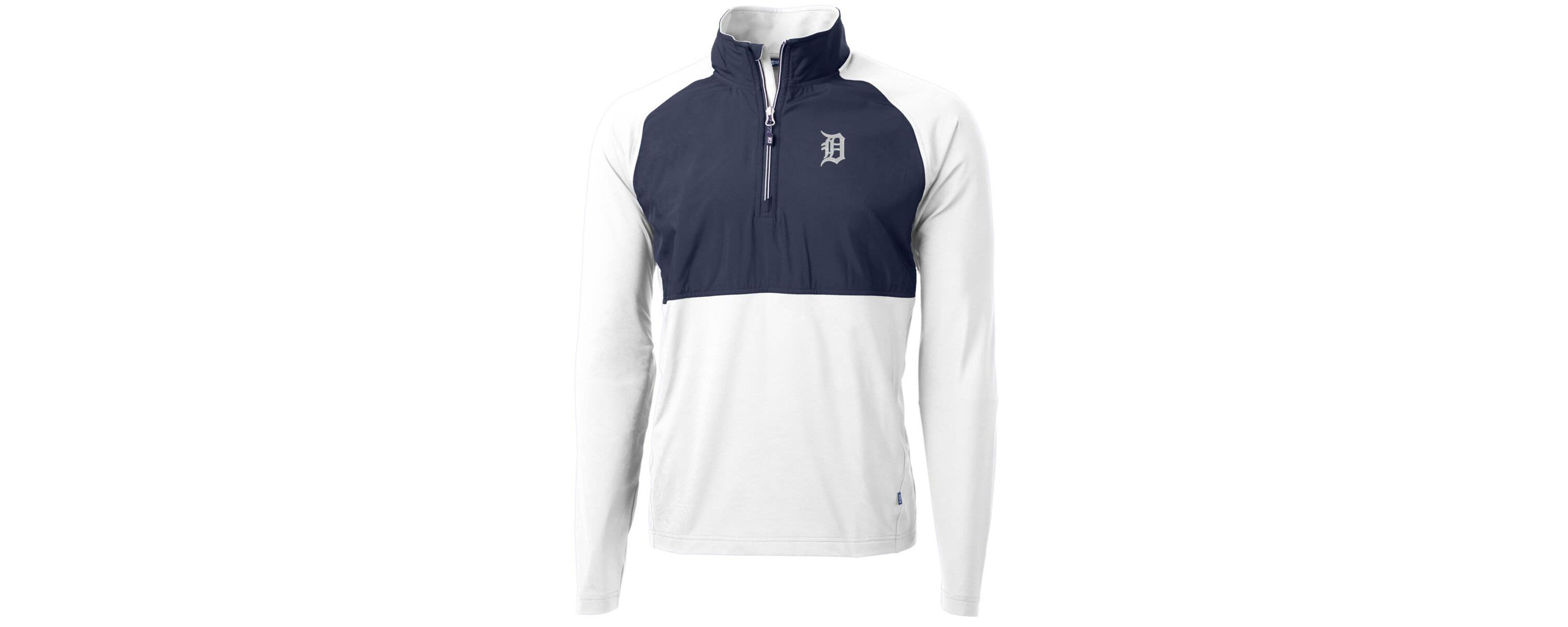 MLB Detroit Tigers Adapt Eco Knit Hybrid Recycled Quarter-Zip Pullover Jacket