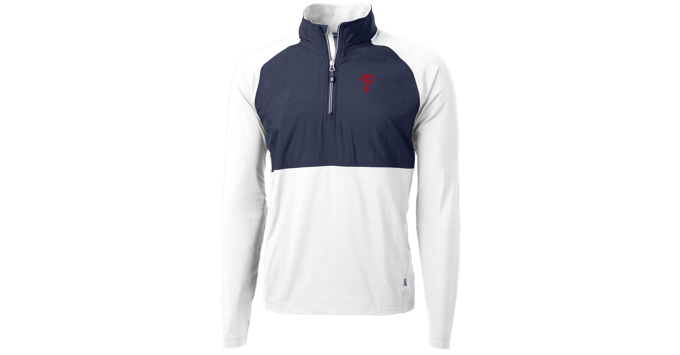 MLB Philadelphia Phillies Adapt Eco Knit Hybrid Recycled Quarter-Zip Pullover Jacket
