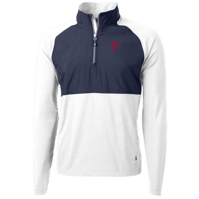 MLB Philadelphia Phillies Adapt Eco Knit Hybrid Recycled Quarter-Zip Pullover Jacket