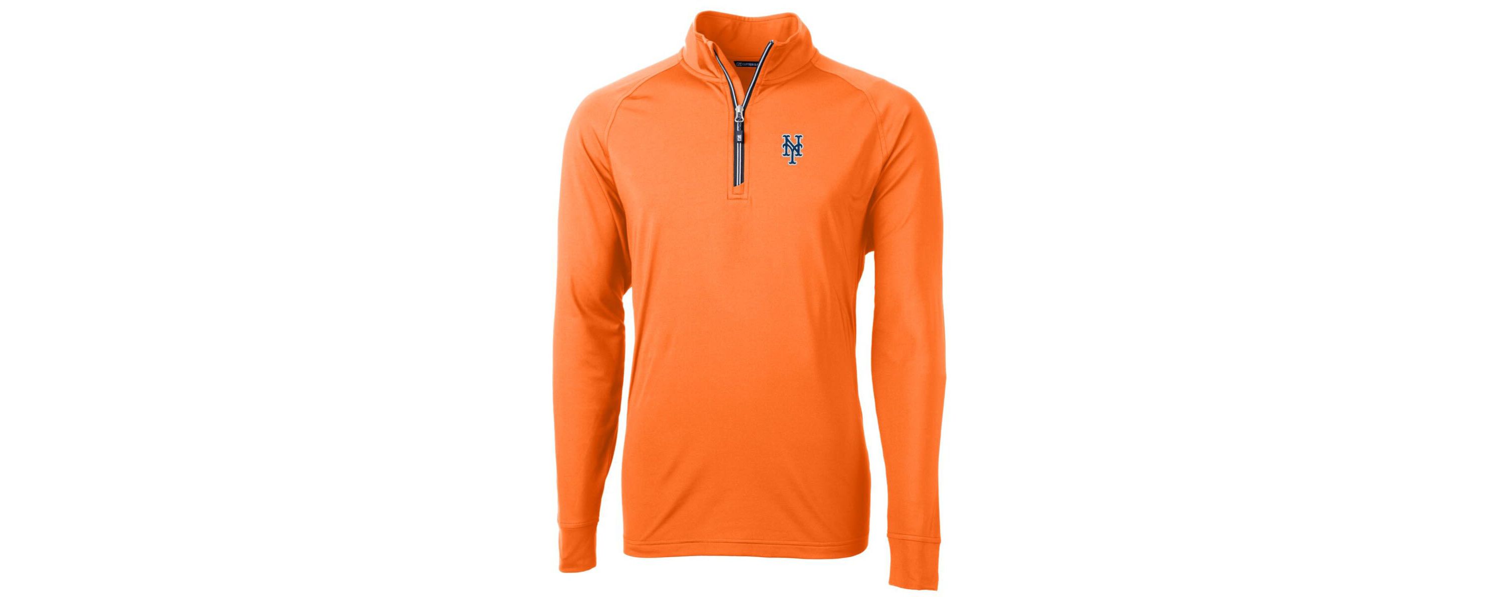 MLB New York Mets Adapt Eco Knit Stretch Recycled Quarter-Zip Pullover Jacket
