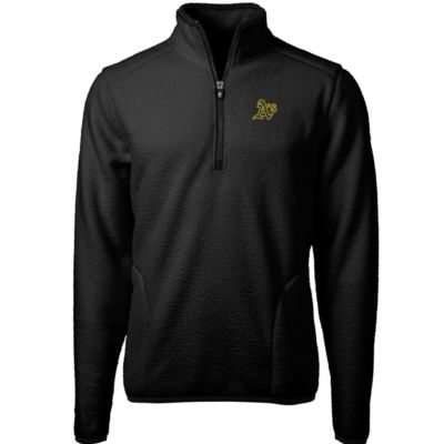 MLB Oakland Athletics Cascade Eco Sherpa Fleece Quarter-Zip Pullover Jacket